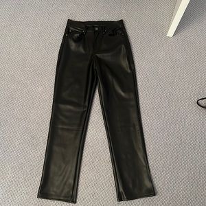 Olivaceous Leather Pants - Ruby & Jenna